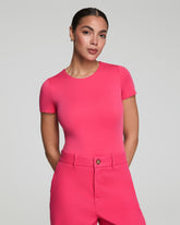 SPANXsmoothâ„¢ Jersey Crewneck Thong Bodysuit